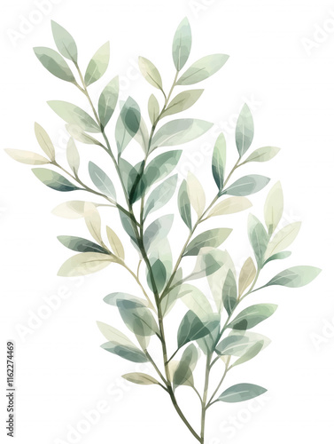 A leafy green plant with a few leaves on it