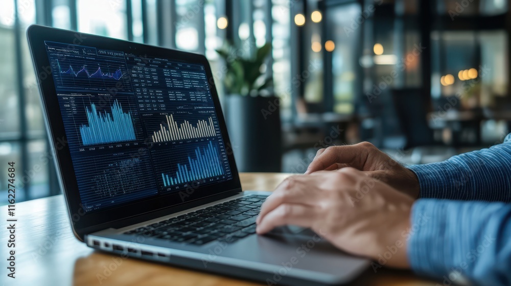 The Laptop with Data Analysis The Laptop with Data Analysis