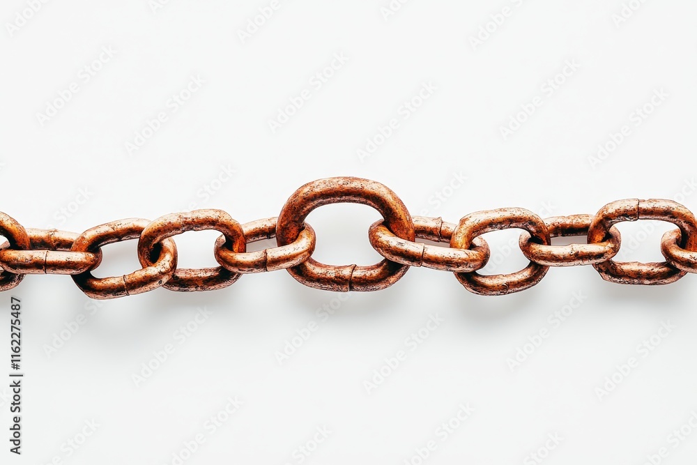 Obraz premium Broken Chain Symbolizing Freedom - A broken chain represents freedom, independence, release, liberation, and new beginnings. The image is powerful and evocative.