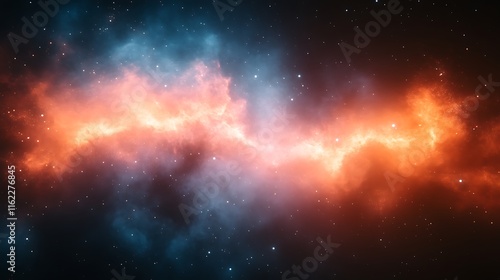 Celestial Nebula Cosmic Cloudscape Starry Sky