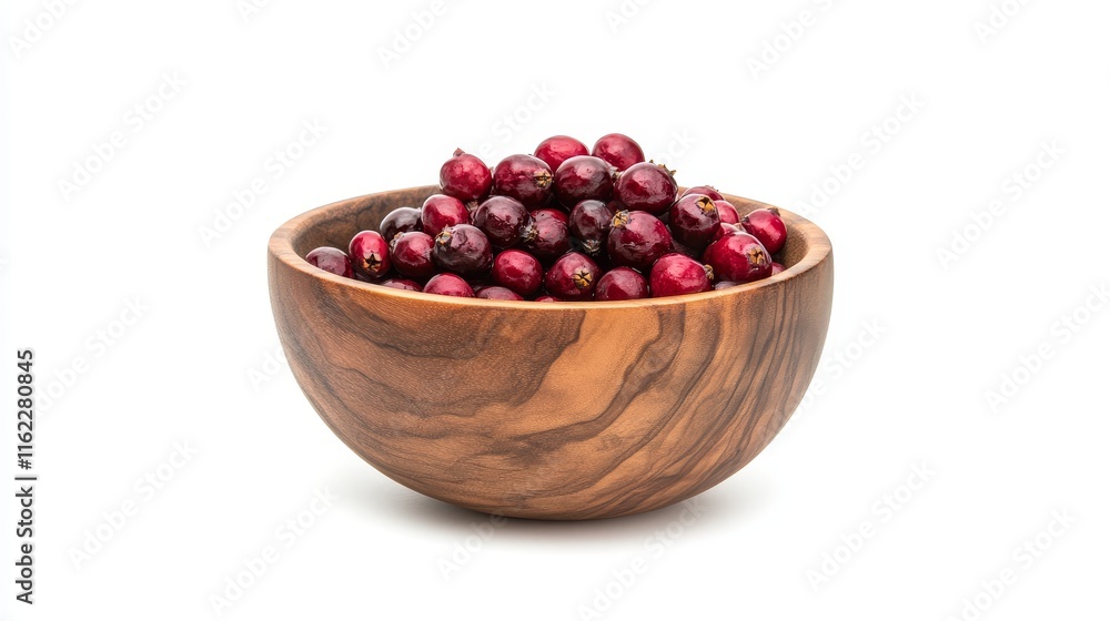 Cranberries in Wooden Bowl - Fresh cranberries in a rustic wooden bowl, symbolizing health, nature, harvest, abundance, and simple goodness. Cranberries in Wooden Bowl - Fresh cranberries in a rustic wooden bowl, symbolizing health, nature, harvest, abundance, and simple goodness.