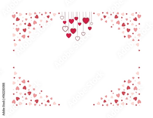 Hearts border frame - 1
