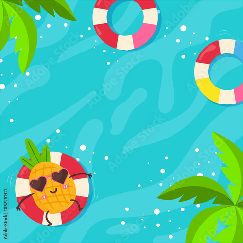 summer banner background. hello summer.
