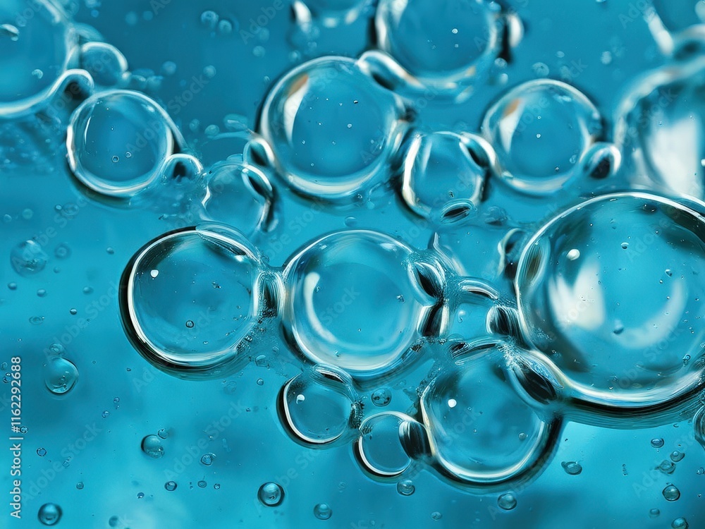 the AI Image Generator, Clear Bubbles in a Fluid the AI Image Generator, Clear Bubbles in a Fluid
