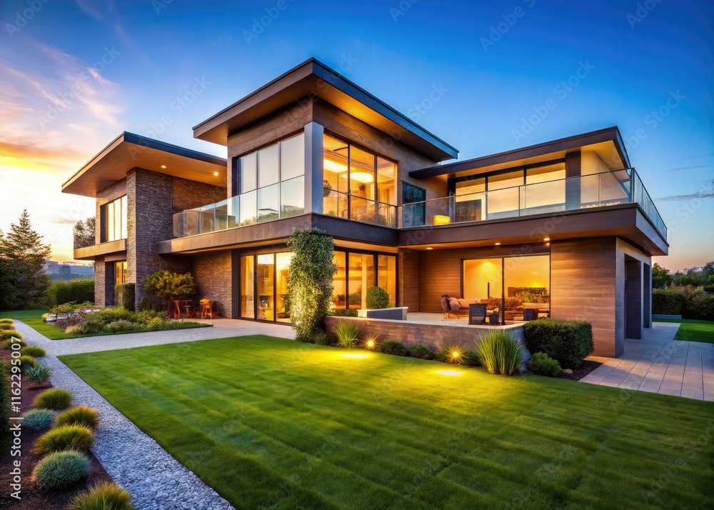 Modern architecture's beauty unfolds: breathtaking panoramic views of homes nestled in stunning landscapes. Modern architecture's beauty unfolds: breathtaking panoramic views of homes nestled in stunning landscapes.