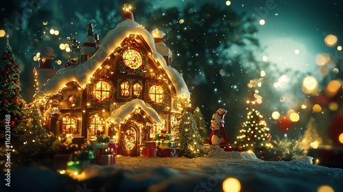 Wallpaper Mural Christmas countdown calendars, vibrant surprises, joyful anticipation, glowing decor, cheerful vibes, cozy moments. Torontodigital.ca