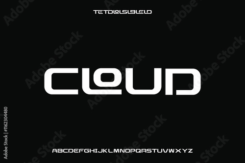 Display alphabet font vector design suitable for headline, poster, logo, magazine and many more