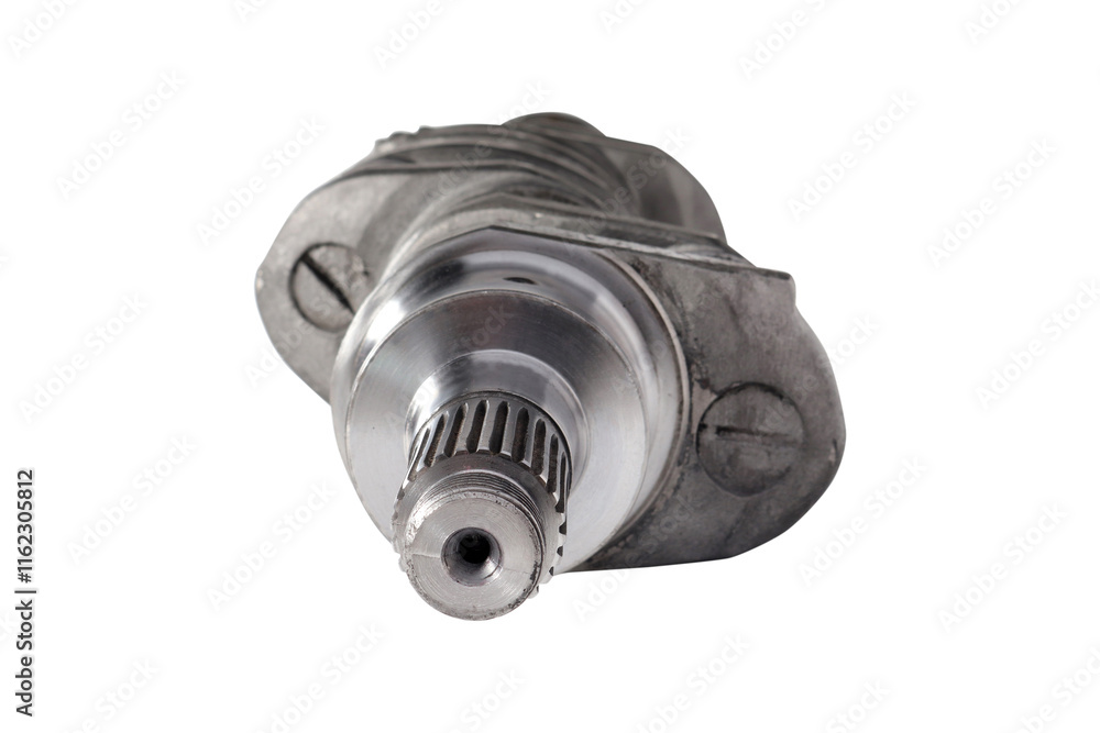 Engine Crankshaft on a white background Engine Crankshaft on a white background