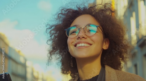 The Young Woman with Glasses