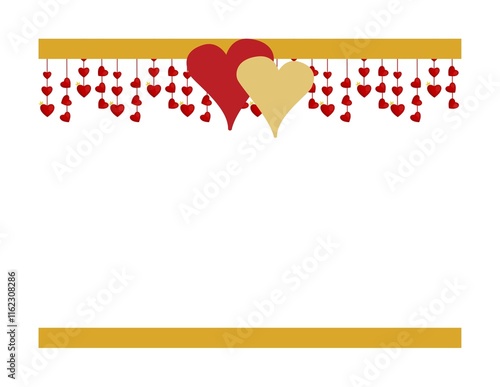 Hearts border frame # - 1