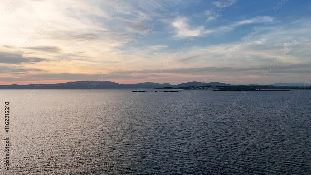 Golden Hour Sunset Over the Sea with Stunning Sky Colors Golden Hour Sunset Over the Sea with Stunning Sky Colors