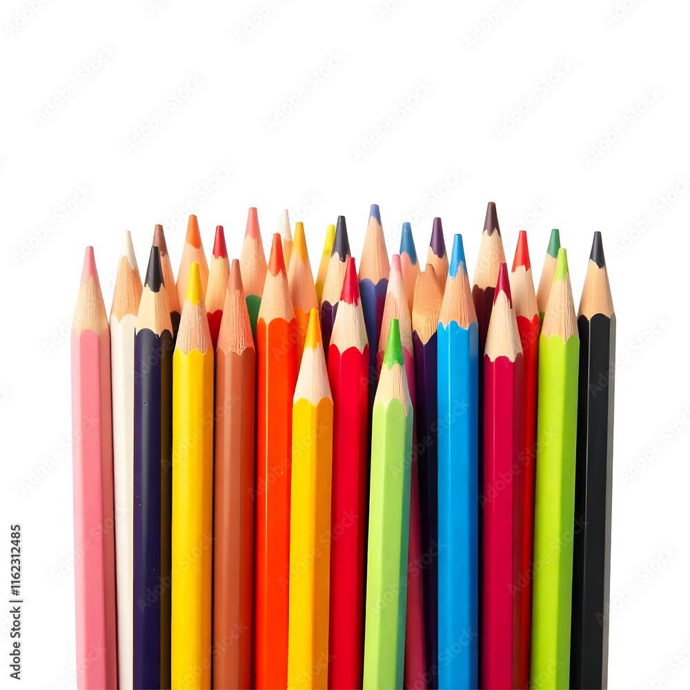 A Colorful Collection of Pencils Pens and Art Supplies isolated Transparent Background PNG file-cut out A Colorful Collection of Pencils Pens and Art Supplies isolated Transparent Background PNG file-cut out