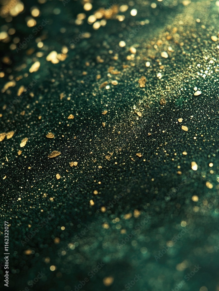 Green surface with water droplets Green surface with water droplets