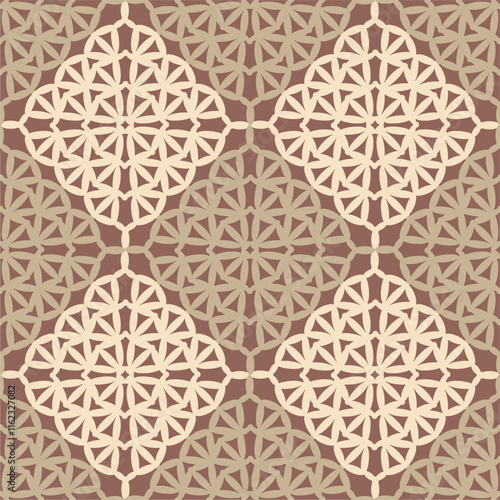 Pattern with crochet granny square wallpaper handmade decorative art design print