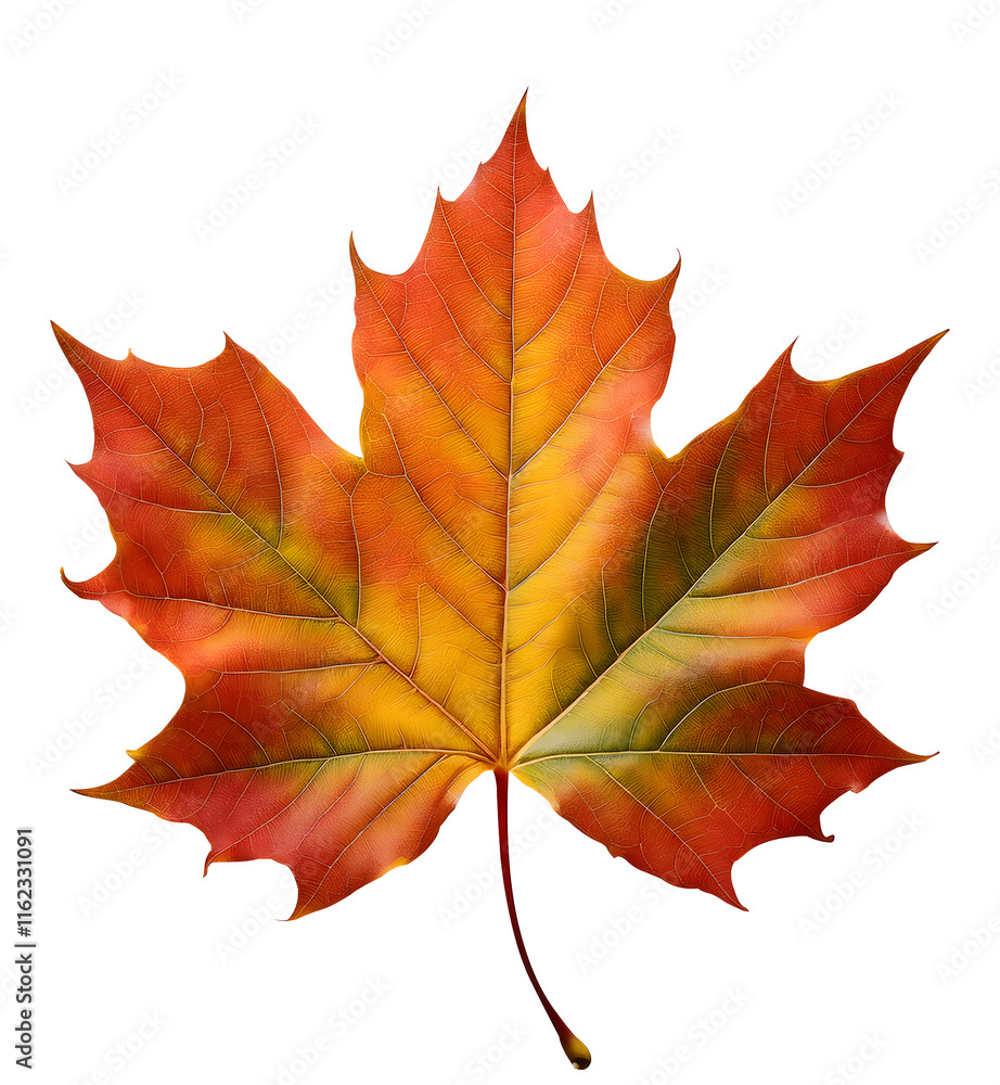 Obraz premium maple leaf isolated on white white background