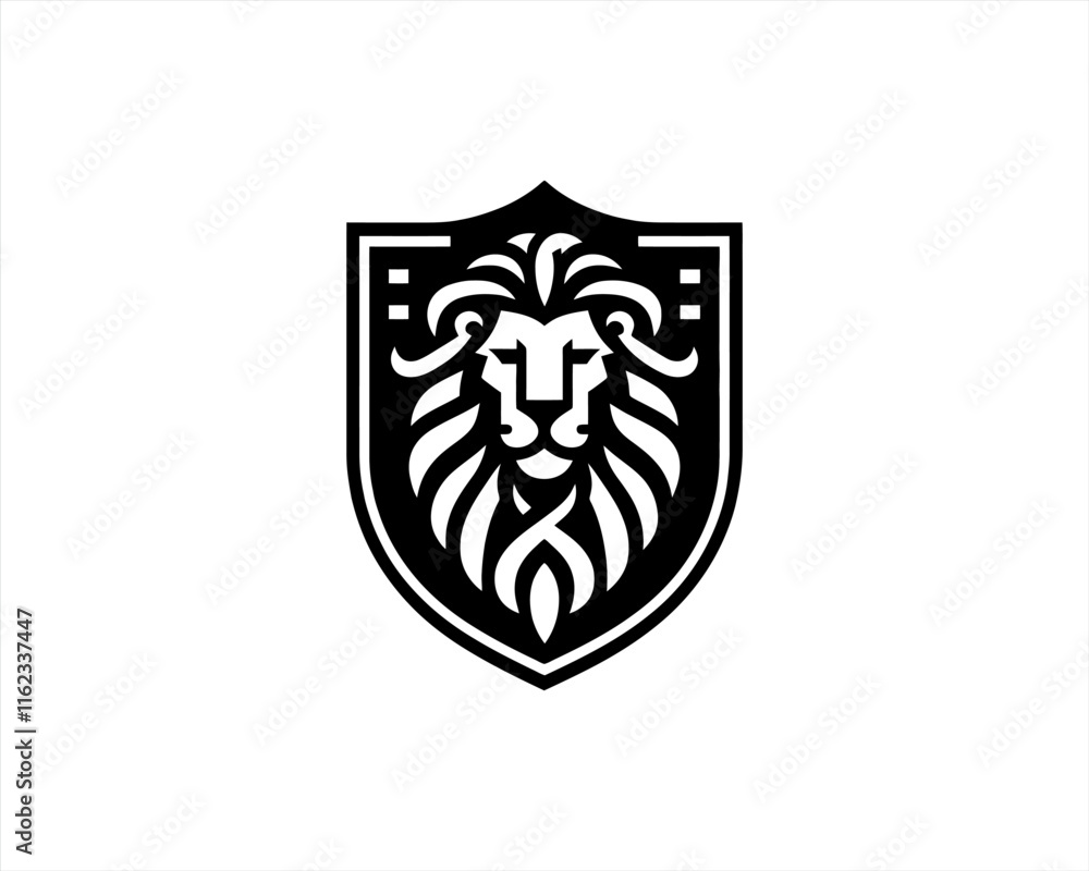 Lion Head Logo Icon Vector illustration. Lion Head Logo Icon Vector illustration.
