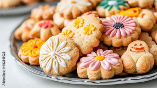 Wallpaper Mural Chinese New Year Food Concept, Decorative Platter of Chinese New Year Cookies in Various Festive Shapes and Colors Torontodigital.ca