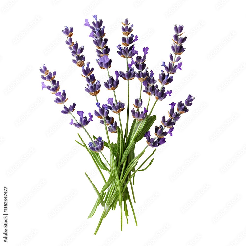 Naklejka premium Fragrant Lavender Bouquet Purple Flowers, Aromatic Herb, Natural Beauty