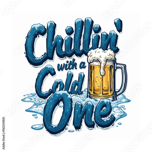 Beer lovers typography vector illustration for t-shirts design