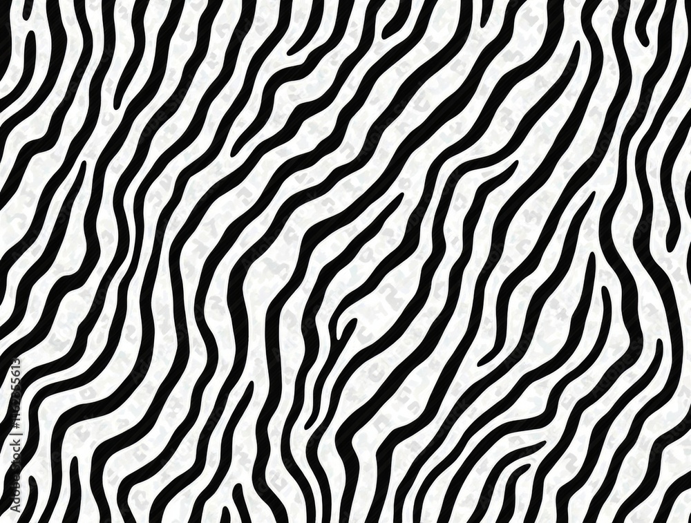 Abstract Zebra Stripes Pattern: Black and White Wavy Lines Texture Abstract Zebra Stripes Pattern: Black and White Wavy Lines Texture