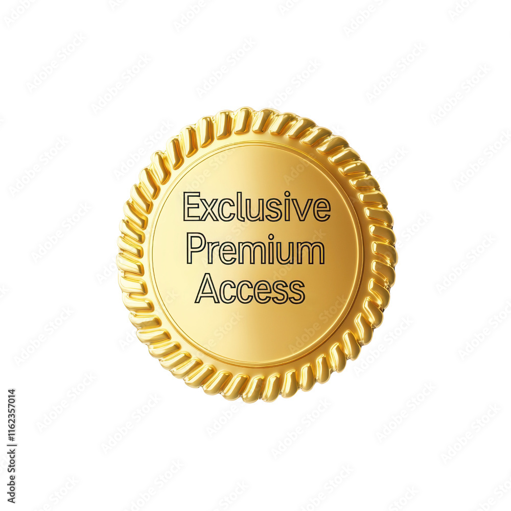 A gold seal featuring the text A gold seal featuring the text