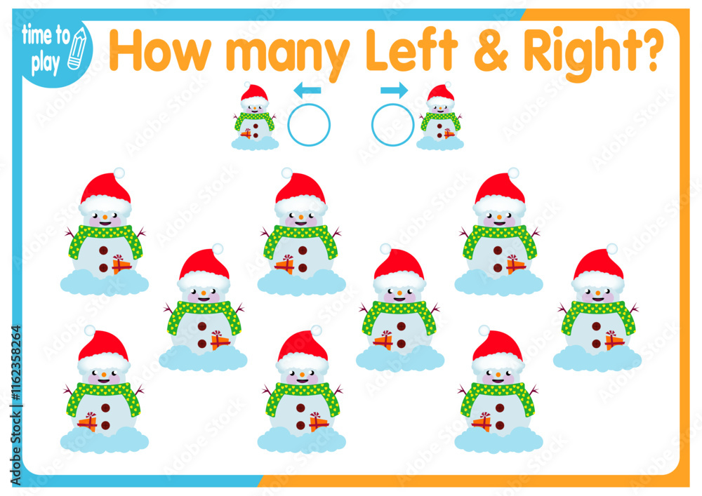 children's educational game, tasks. count how many elements will be placed on the right and how many on the left. New Year. Christmas
children's educational game, tasks. count how many elements will be placed on the right and how many on the left. New Year. Christmas