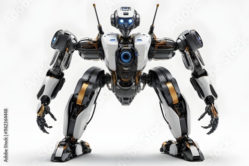 Robot with white background