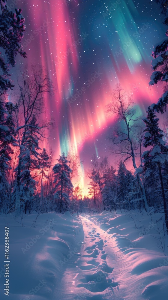winter aurora beatiful fantasy sky winter aurora beatiful fantasy sky