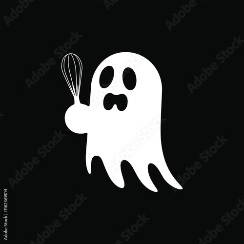 Minimalist Ghost Kitchen Logo with Geometric Precision and Modern Simplicity logo, Icon, Vector