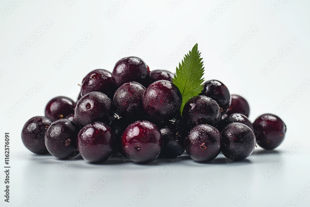 Fototapeta premium Grapes with leaf