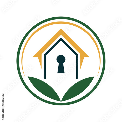 Real Estate Logo Icons without text isolated on a transparent background