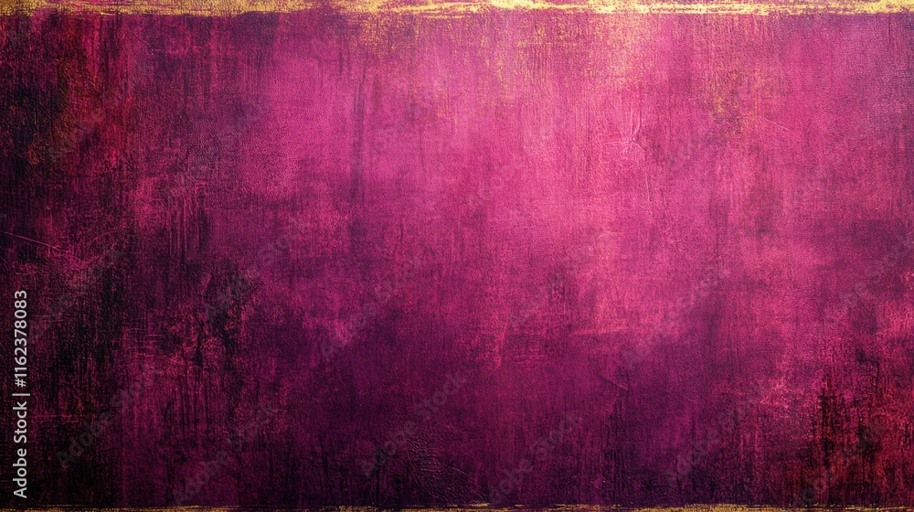 Naklejka premium Abstract Textured Background in Vibrant Pink Tones with Gold Accent