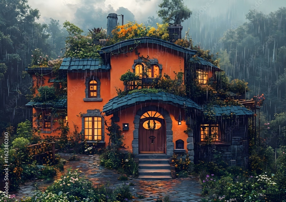 Obraz premium The orange house