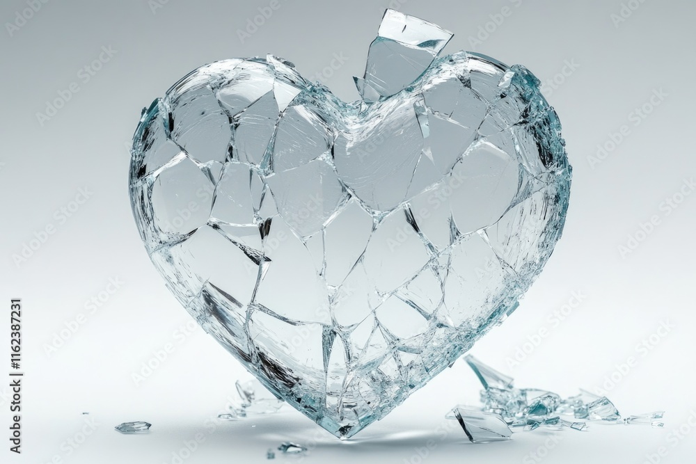 Fototapeta premium Broken Glass Heart