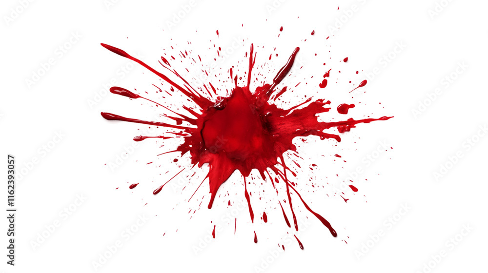 Blood splattering on transparent background, perfect for compositing into horror, thriller or crime scenes Blood splattering on transparent background, perfect for compositing into horror, thriller or crime scenes