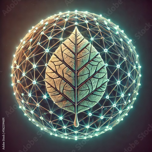 A sphere made of interlocking geometric patterns glowing with pu