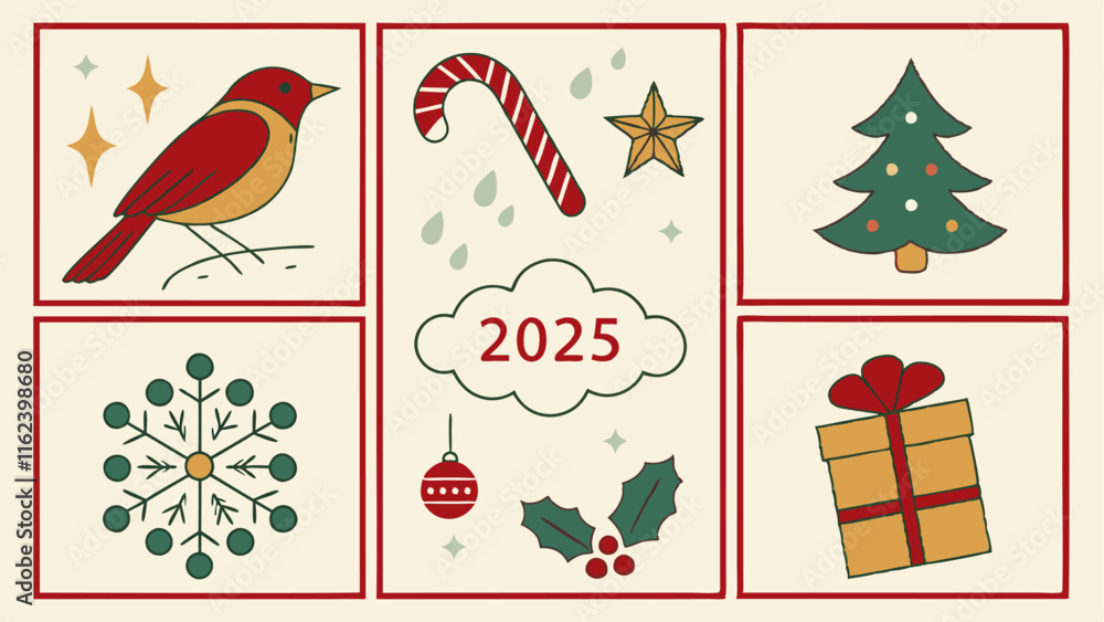 christmas celebration vector template design christmas celebration vector template design