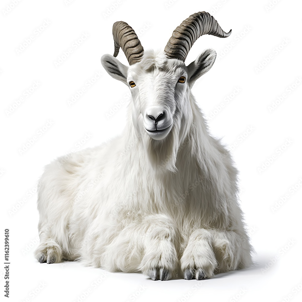 Majestic Dall Sheep: Portrait of a magnificent Dall sheep, elegantly posed, showcasing its impressive horns and luxurious white coat. A captivating image for wildlife enthusiasts and nature lovers. Majestic Dall Sheep: Portrait of a magnificent Dall sheep, elegantly posed, showcasing its impressive horns and luxurious white coat. A captivating image for wildlife enthusiasts and nature lovers.