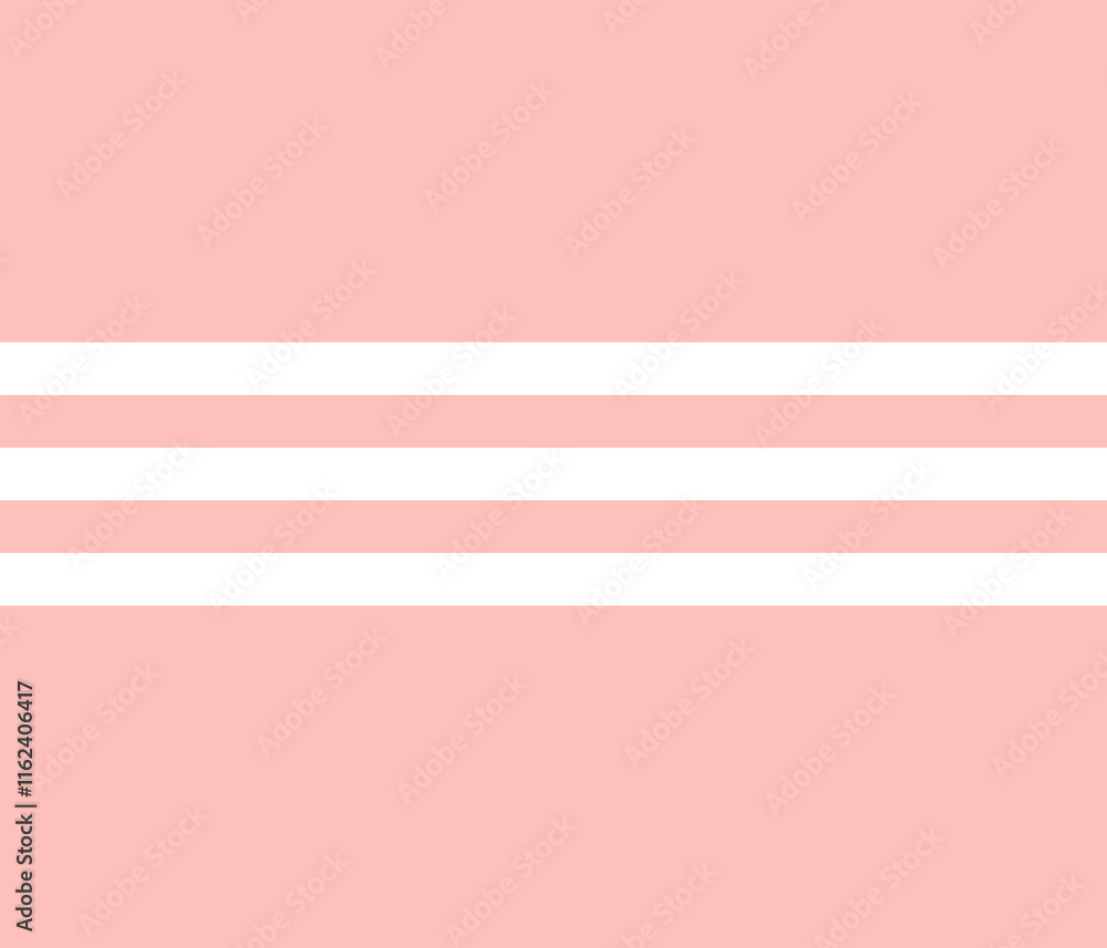 Naklejka premium Pink with white-centered stripes. 