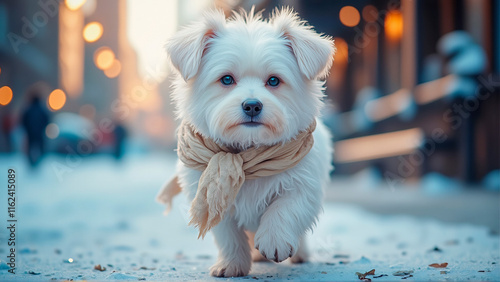 Fototapeta Naklejka Na Ścianę i Meble -  dog in a street