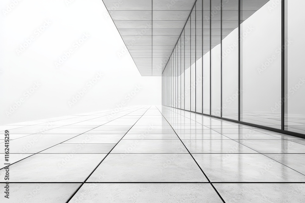 A minimalist architectural space featuring sleek lines and expansive glass walls. A minimalist architectural space featuring sleek lines and expansive glass walls.