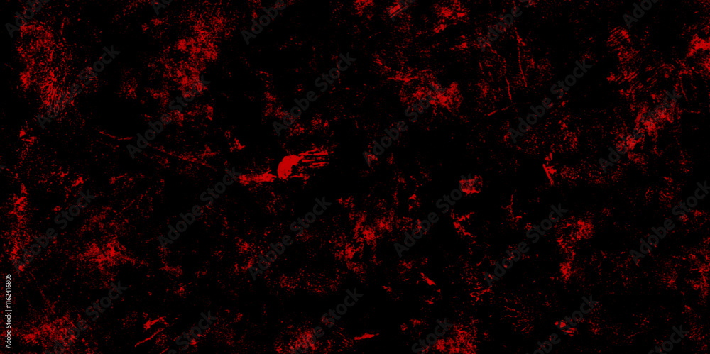Abstract red grunge background with copy space. Dark red slate background toned classic color. old red color wall background texture. dirty rustic fire red texture.	