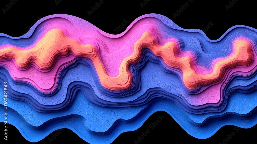 Fototapeta premium Vibrant Neon Blue Abstract Background for Technology and Entertainment Designs