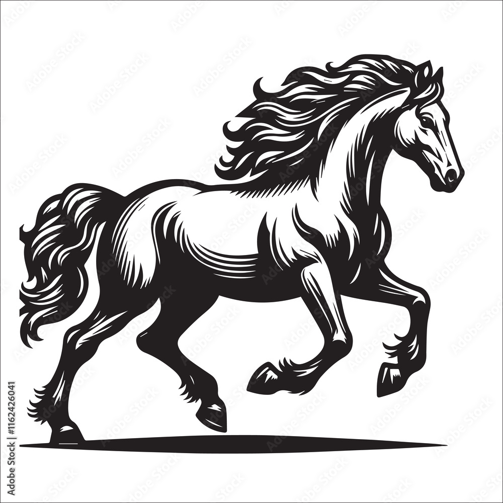 Obraz premium Horse Svg, Equestrian Svg, Horse Head Cut File for Cricut, Silhouette, CNC Files Horses Clipart - Etsy