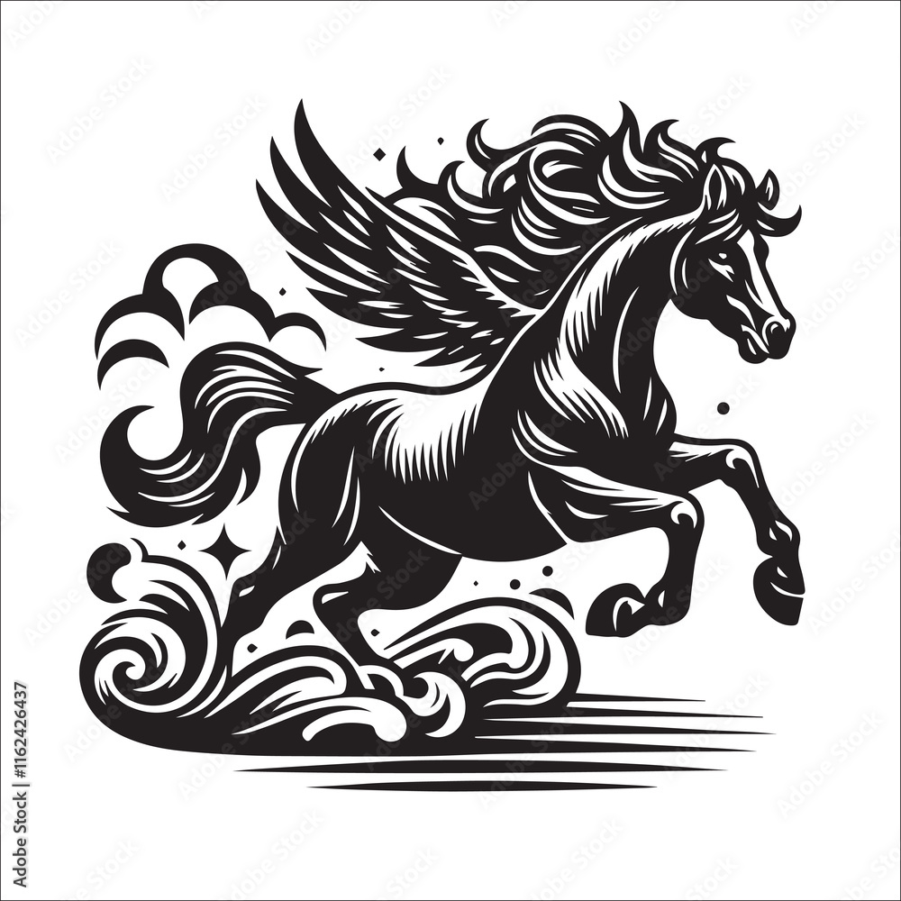 Fototapeta premium Horse Svg, Equestrian Svg, Horse Head Cut File for Cricut, Silhouette, CNC Files Horses Clipart - Etsy