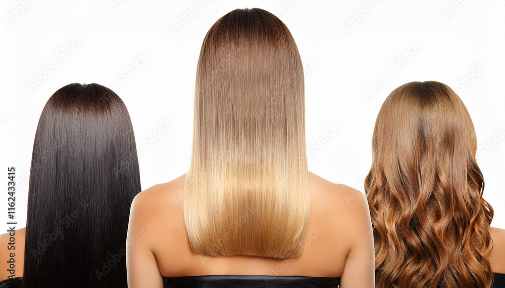 Fototapeta premium hair styles including one with the others hair cut