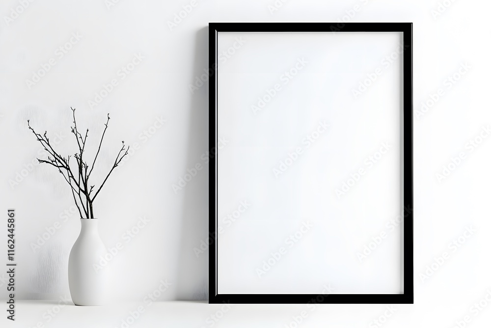 Black Frame Mockup: Minimalist Design Inspiration Black Frame Mockup: Minimalist Design Inspiration