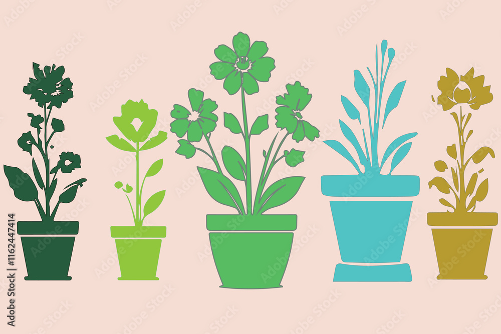 Obraz premium flowers in a pot