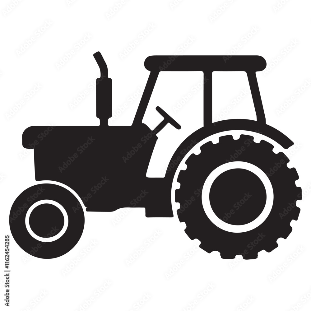 Obraz premium Premium Silhouette Tractor for Versatile Use 