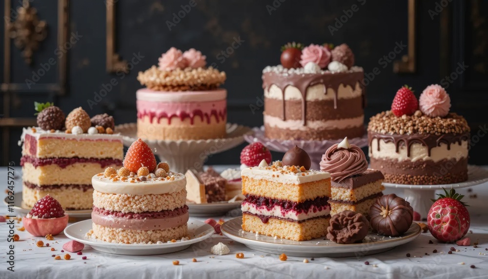 Deliciously Displayed Cakes and Desserts for a Sweet Occasion Deliciously Displayed Cakes and Desserts for a Sweet Occasion